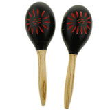 Maxbell Maraca Sand Hammer Shaker for Kids Children Early Educational Toy Black