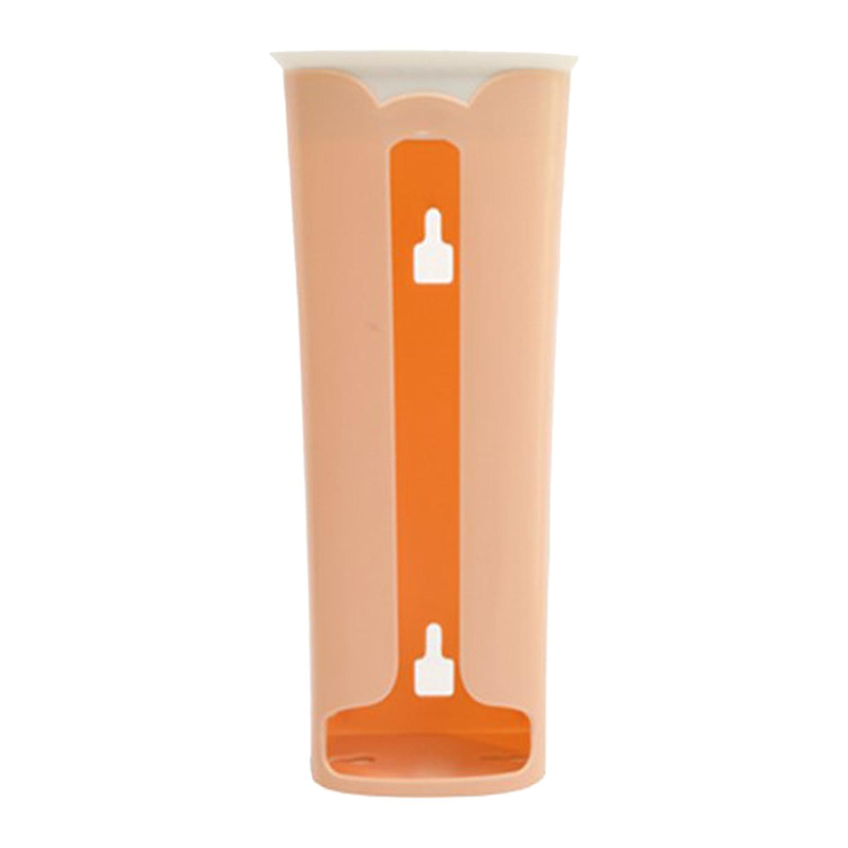 Maxbell Storage Box Grocery Bag Holder Wall Mounted for Restaurant Hotel Pantry Orange