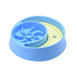 Maxbell Dog Slow Feeder Bowl Fashion Durable Dish Bowl for Puppy Pets Supplies blue
