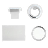 Max Maxb Phone Lens Protector+Button Sticker+Dust Plug+Cord Holder for iPhone7 silver