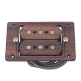 Max Maxb Hand Wound Humbucker Set, Rosewood 3 Strings Pickup for Cigar Box Guitar