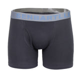 Maxbell Mens Cotton Boxer Briefs Middle Rise Trunks Underwear Shorts Light Gray M