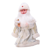 Maxbell Cute Santa Electric Toy Decorative for Christmas Holiday Funny Gift White
