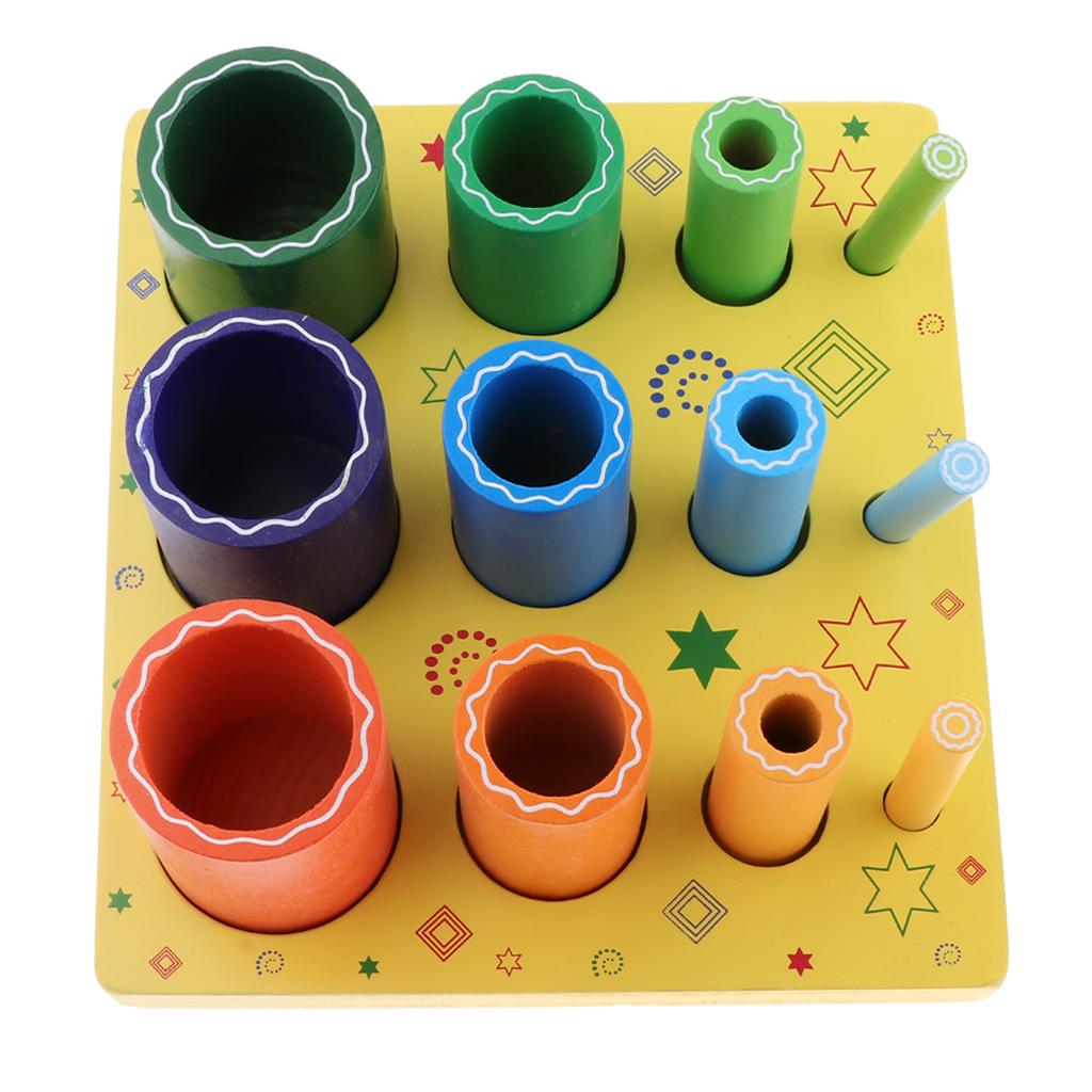 ⚡️Buy Maxbell Wooden Round Rainbow Sorter Educational Color Shape ...