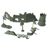 Maxbell Plastic Army Base Solider Accessories for Army Sand Scene Model Toy