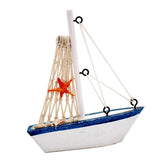 Max Wooden Sailing Boat Sailing Boat Model Nautical Wooden Sailboat Fishnet