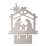 Maxbell Jesus Ornament Holy Family Statue Figurines Jesus Birth Argent Style B