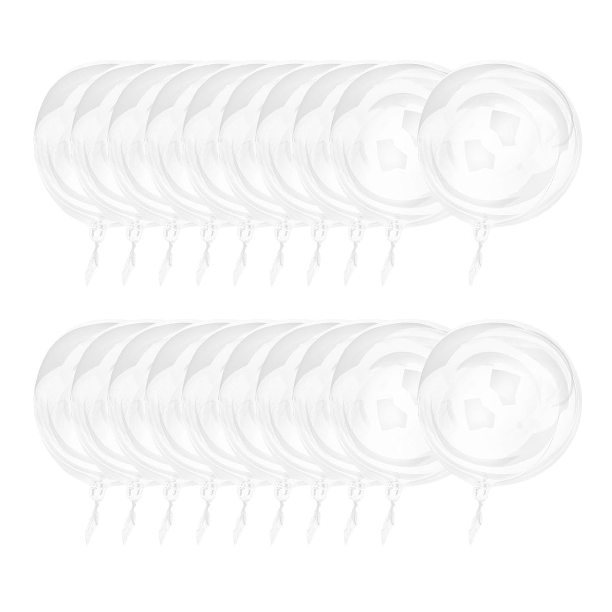 Maxbell 20Pcs Fillable Helium Transparent Balloon for Bridal Shower Backyard Wedding 11inch