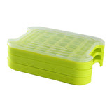 Maxbell Cube Tray Space Saving DIY Household Ice Making for Chocolate 3 Tier With Lids