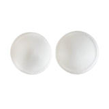 Maxbell Round Bra Pads Inserts Round Bra Cups Inserts Chest Insert Pads for Swimsuit White