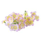 Max 20Pcs Artificial Flower Heads Bridal Hydrangea Wedding Decor Yellow Purple