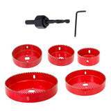 Maxbell HSS Centring Drill Metal Cutting Tools Kit for Thin Metal Pipe Drywall 5Pcs