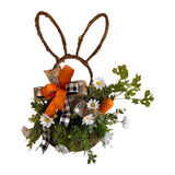 Maxbell Easter Wreath Artificial Flower Garland Ornament for Farmhouse Porch Decor