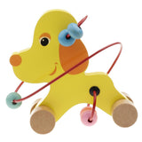 Maxbell Animal Bead Maze Roller Coaster Wooden Educational Circle Toy Baby Puppy