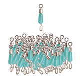 Max 100pcs Fishing Sub-line Link Connectors Quick Change Rolling Swivels Clips S