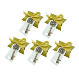 Max 5pcs Skeleton Key Bottle Openers Souvenir Gift Candy Box Tags Bronze