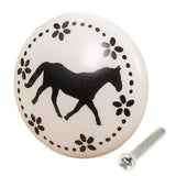 Max Round Trumpet Ceramic Animal Knob Door Closet Drawer Furniture Pull Handle B