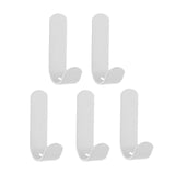 Maxbell Wall Mount Paste Hook Strong Self Adhesive Heavy Duty for Office Bathroom White with 5 hook