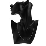 Maxbell Women 925 Sterling Thin Lightweight Cross Beads Chain Neckalce 18'' Silver