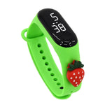 Maxbell Waterproof Digital Wrist Watch Kids Sports Watch  Green Strawberry
