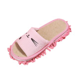 Maxbell Lazy Mop Slippers Washable Women Men Comfortable Shoes for Bedroom Bathroom Pink