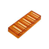 Maxbell Acrylic Chips Tray Holds 100 Chips Carrier for Family Party Game Clay Chips Brown Without Lid