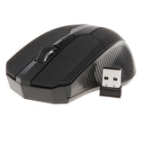 Max Laptop Wireless Mouse with USB Nano Receiver Fast Scroll Mobile Mouse Black
