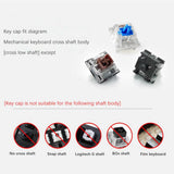 Maxbell PBT 113Pcs Keycaps Set for Mechanical Gaming Keyboard 61 87 104 108 Keys A