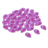 Max Maxb 36 Pieces Sew on Glass Beads Flatback Crystal Rhinestones Deep Purple
