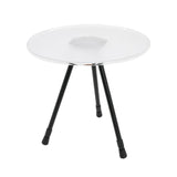 Maxbell Triangular Round Table Collapsible Stable Furniture for Picnic Fishing Beach Clear
