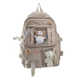 Maxbell Backpack School Bag Adjustable Straps Fashion Cute for Kids Khaki