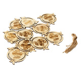 Maxbell 10x Easter Hanging Ornament Wood Chip DIY New Year Festival Party Decor 5