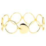 Maxbell Fashion Retractable Bangle Heart Foldable Finger Ring Bracelet Gold