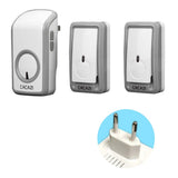 Max Maxb Wireless Battery Doorbell Door Chime EU Plug 2 Transmitters+1 Receiver