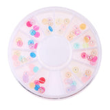 Maxbell 12 Colors Nail Art Half Round Pearl Embellishments DIY Scrapbooking Crafts