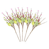 Maxbell 5 Pieces Artificial Easter Stems Office Farmhouse Faux Berries Handmade