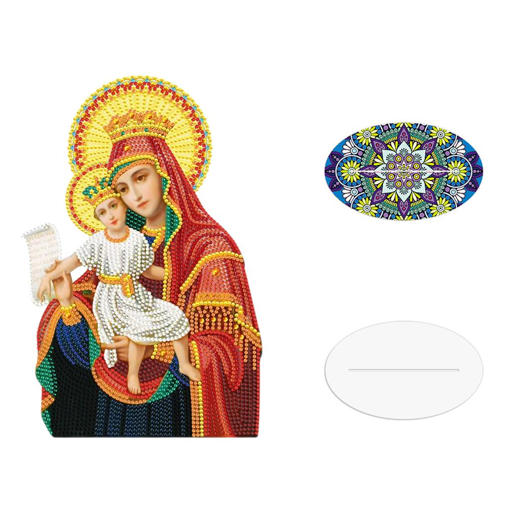 Maxbell Creative Diamond Painting Arts Craft Religions Decor Ornaments Yellow Red