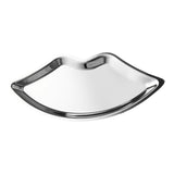 Maxbell Lip Shape Vanity Tray Decorative Organizer for Wedding Countertop Home Argent