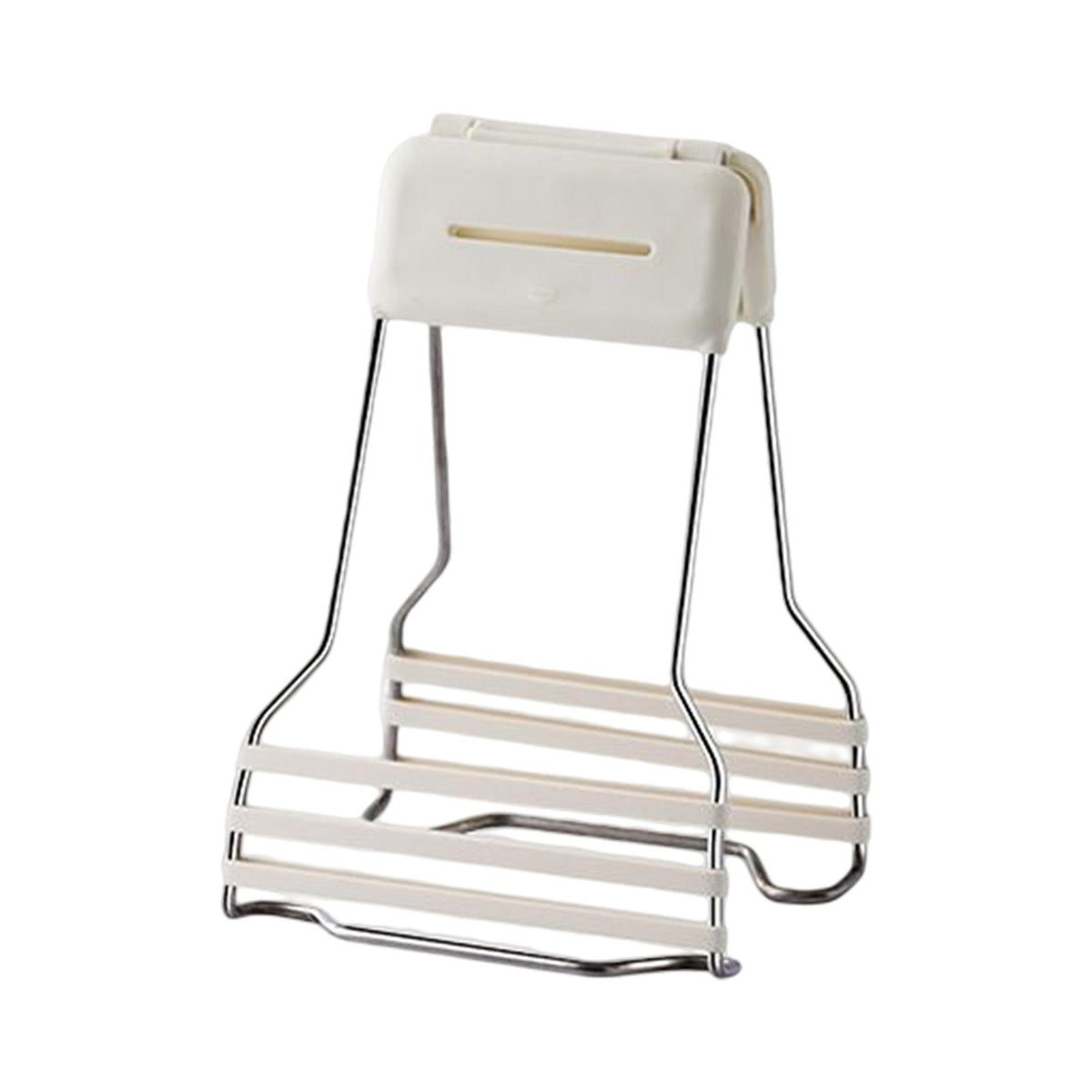 Maxbell Bowl Plate Clamp Adjustable Sturdy Utensil Holder for Restaurant Oven Baking White