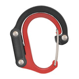 Maxbell Carabiner Clip and Hook Keyring Carabiner for Fishing Traveling Outdoor red and black