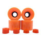 Maxbell 4 Pieces Skateboard Wheels 78A Hardness Durable PU Damping Wheel Replacement Orange