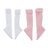 Max Maxb 2 Pairs Girls Socks Knitted Cotton Stockings for 1/4 BJD Dolls Accessories