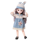 Maxbell 23 Ball Joints BJD Girl Doll w/ Clothes Shoes Fashion Dressup Toy Gift F