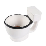 Maxbell Toilet Ceramic Mug Water Cup Creative White with A Black Rim Funny Novelty
