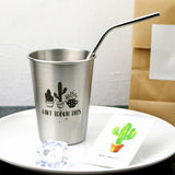 Max Stainless Steel Cactus Series Drink Cups Stackable Durable Drinking B