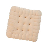 Maxbell Plush Back Cushions Mat Biscuit Shape Thicken Furniture for Living Room Yoga Beige