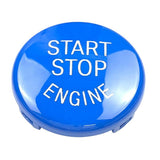 Max 25mm Car Engine Start Stop Button Cover Trim Decor For BMW E Chassis Blue