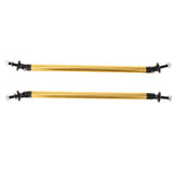 Max Maxb Front/Rear Adjustable Wind Splitter Bumper Chin Lip Rod Support 200mm Gold