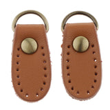 Max 2pcs PU Leather Handbag Strap Buckle Hang Hook Bag Making Supplies Brown