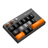 Maxbell Temporary Car Phone Number Keyboard Automobile Parking Phone Number Plate black orange